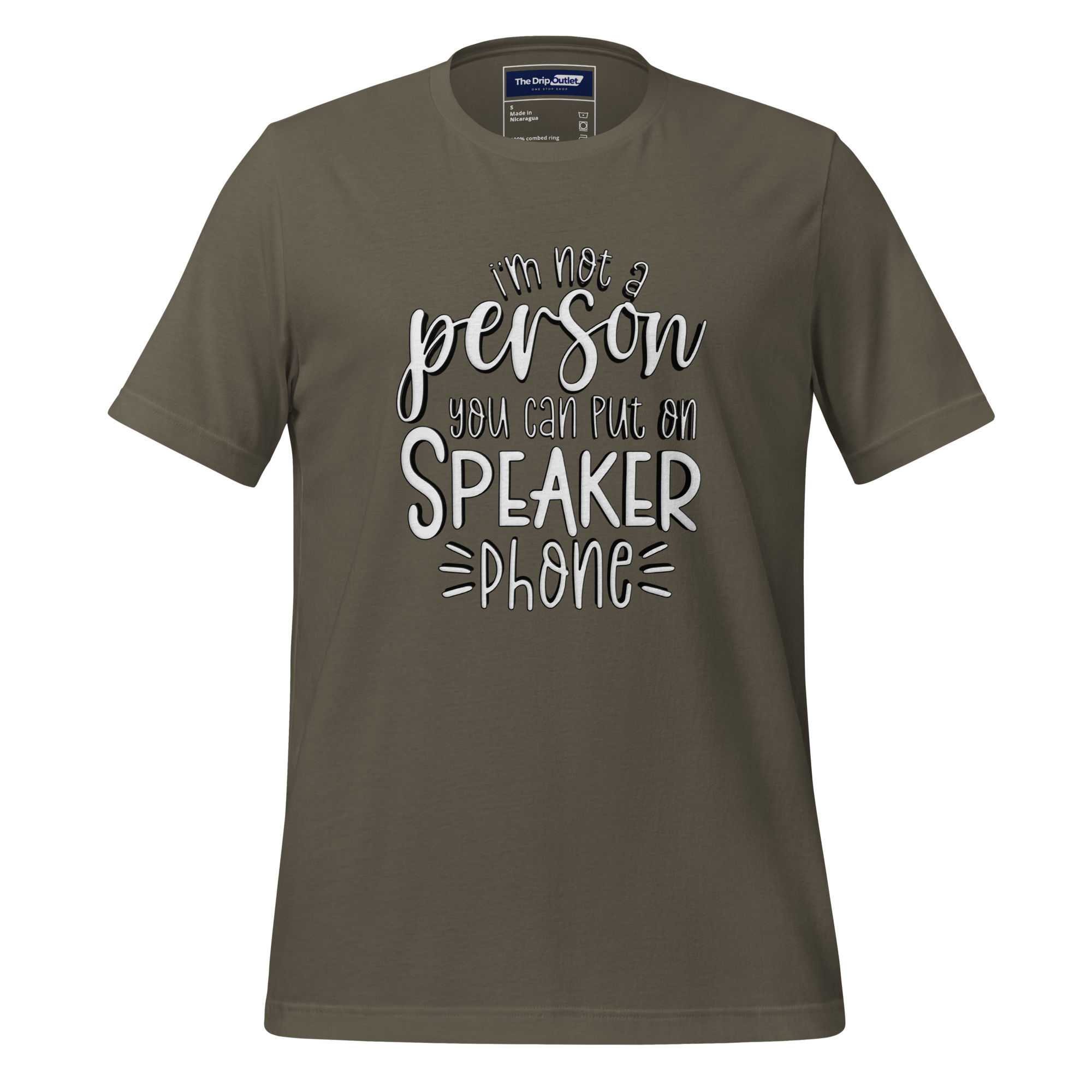 A Crew Neck T-Shirt with Text - "I&