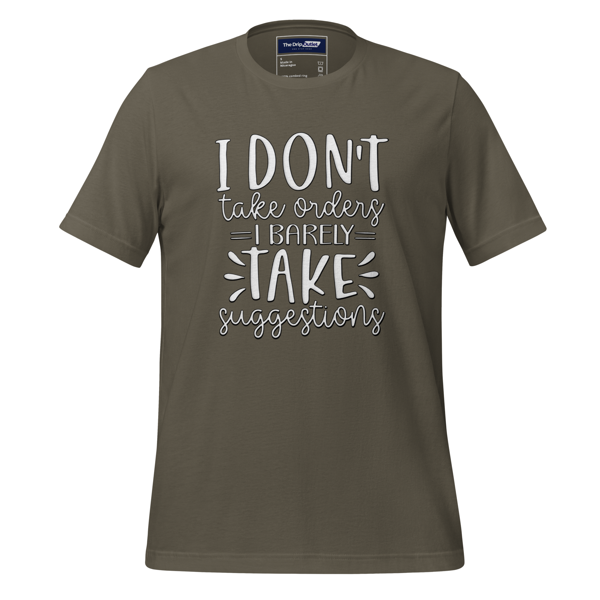 A Crew Neck T-Shirt with Text - "I Don&
