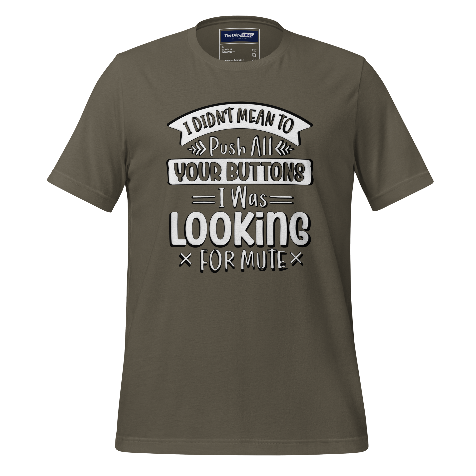 A Crew Neck T-Shirt with Text - "I Didn&