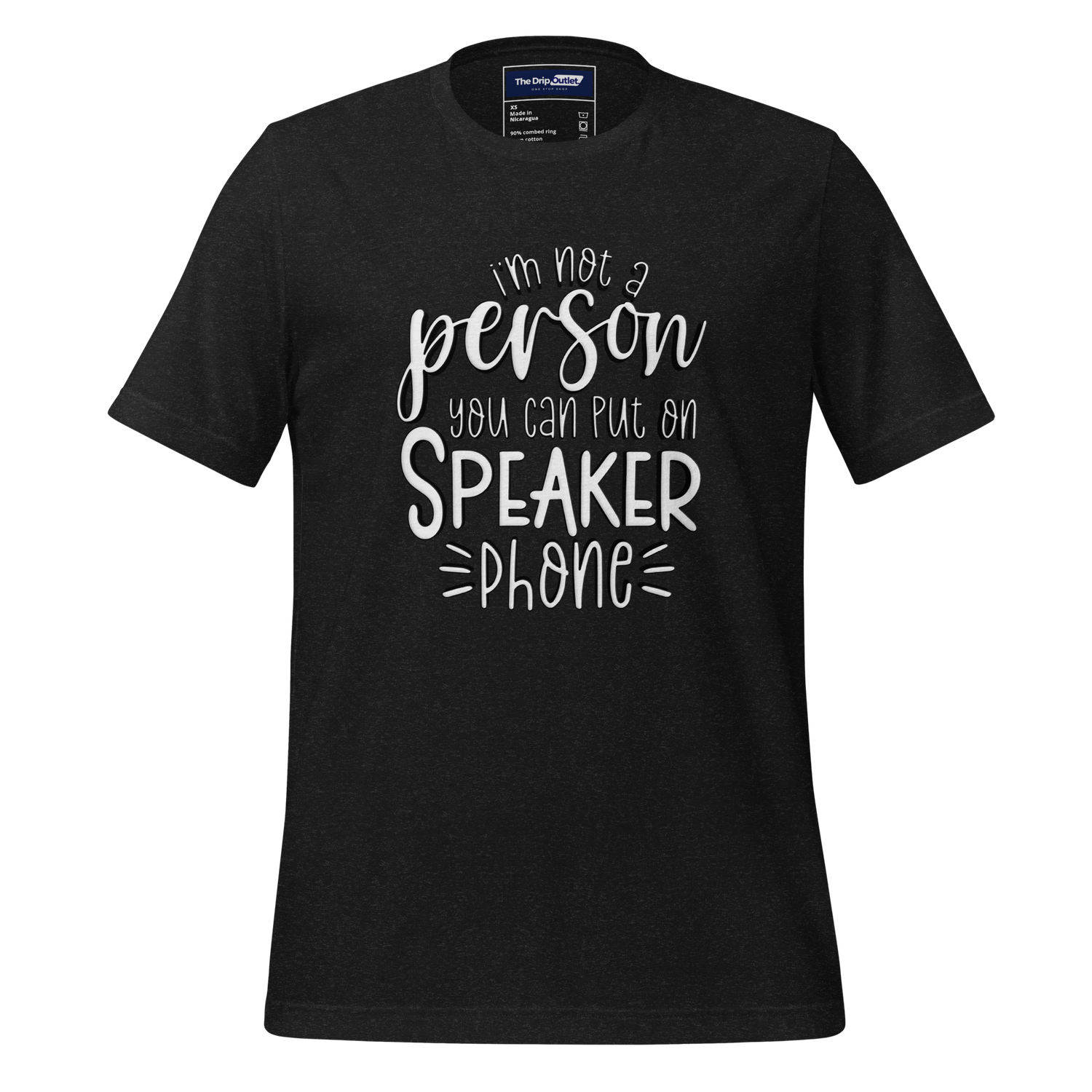 A Crew Neck T-Shirt with Text - "I&