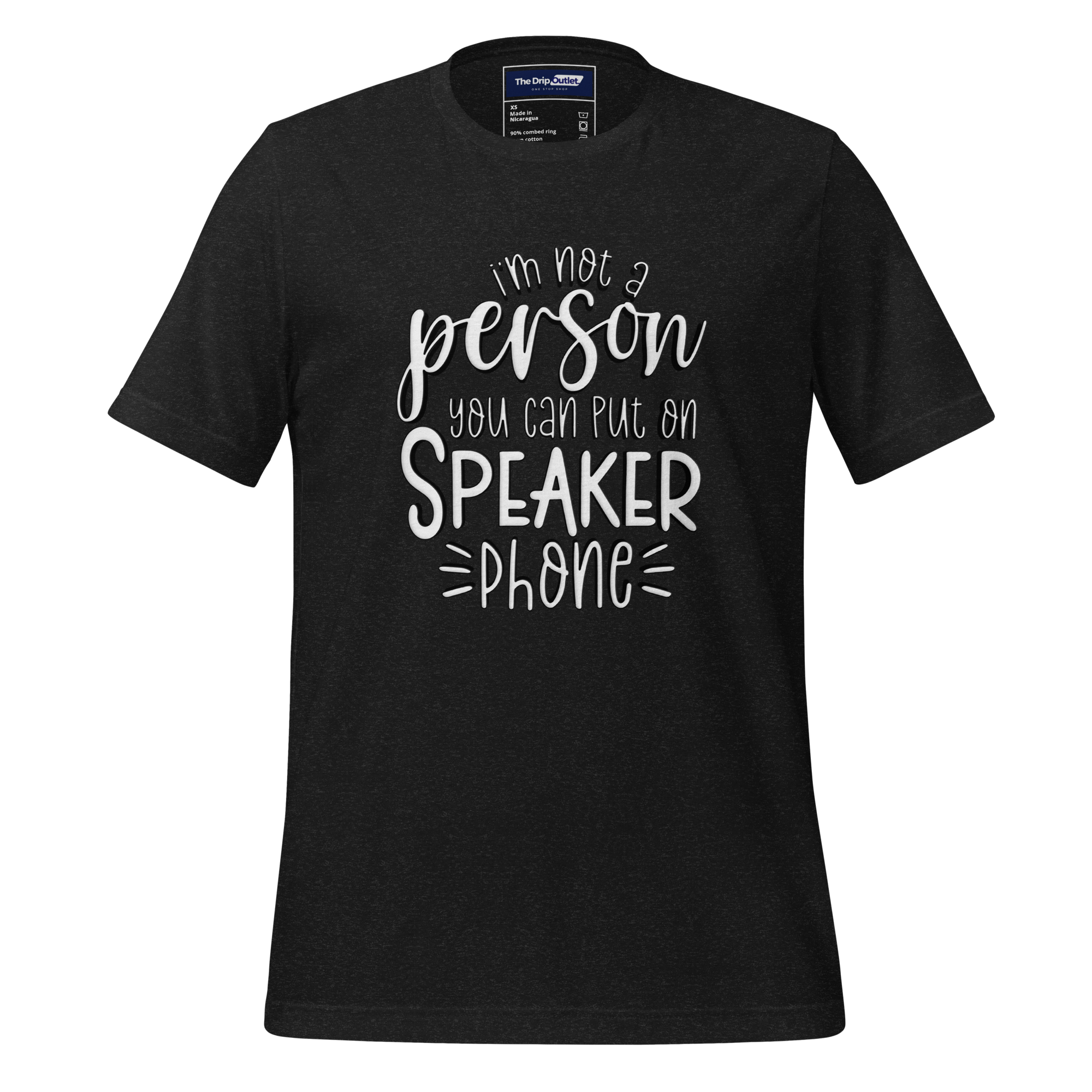 A Crew Neck T-Shirt with Text - "I&