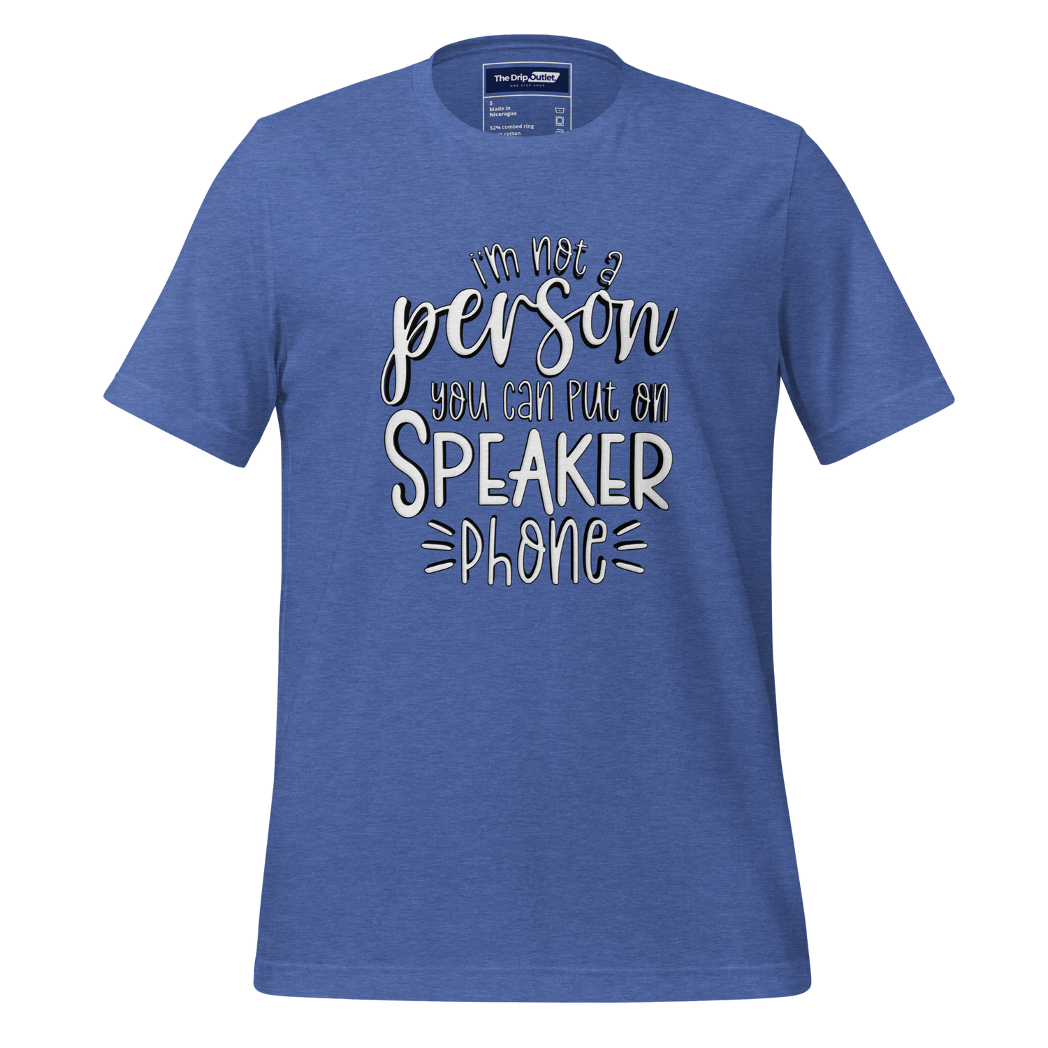 A Crew Neck T-Shirt with Text - "I&