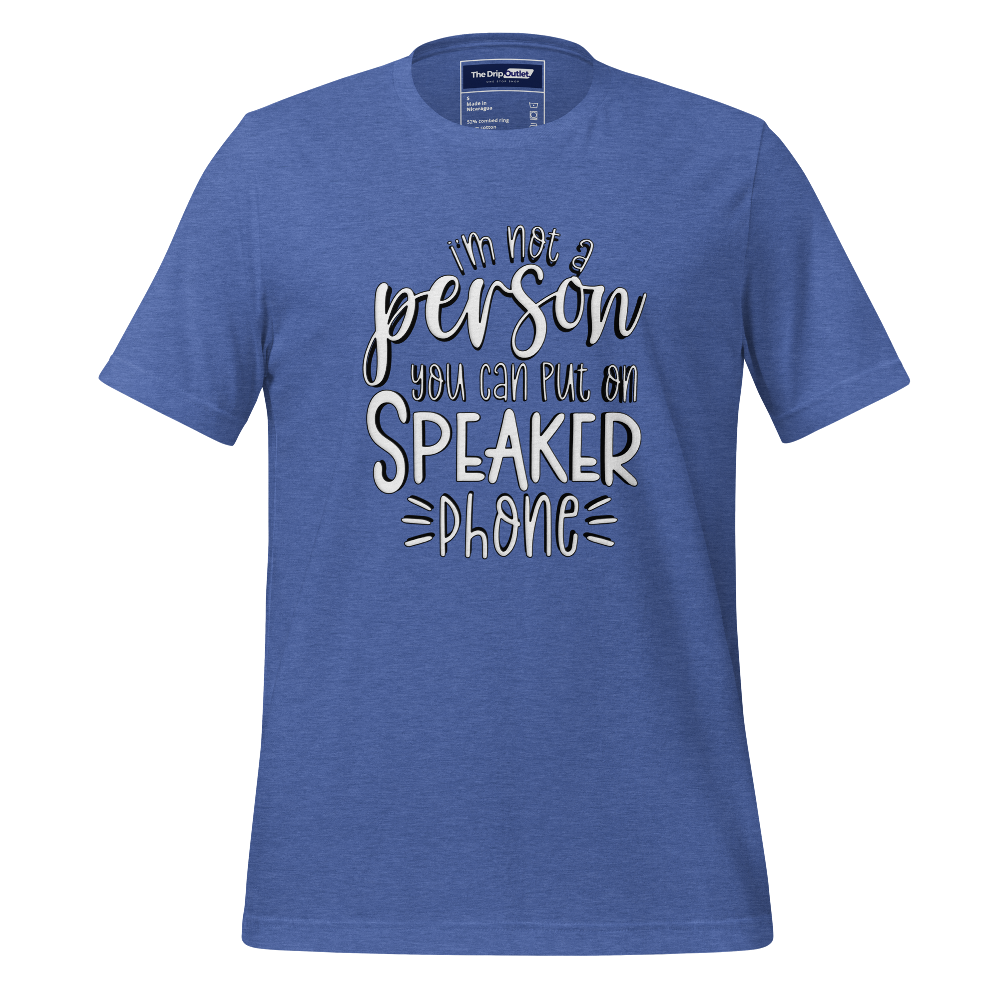 A Crew Neck T-Shirt with Text - "I&