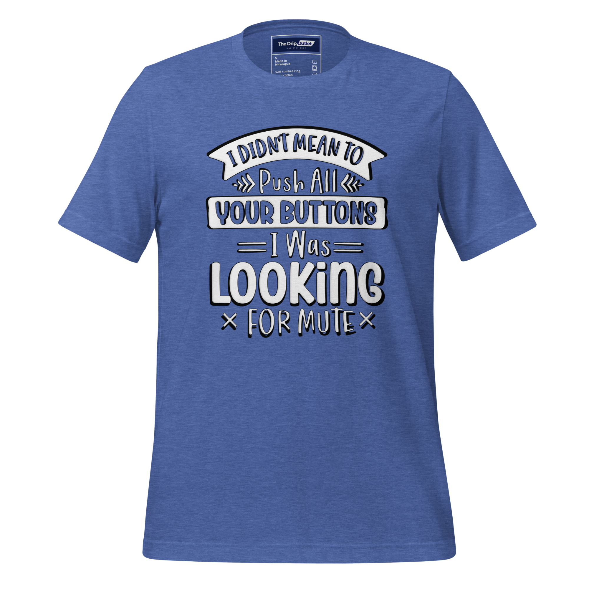 A Crew Neck T-Shirt with Text - "I Didn&
