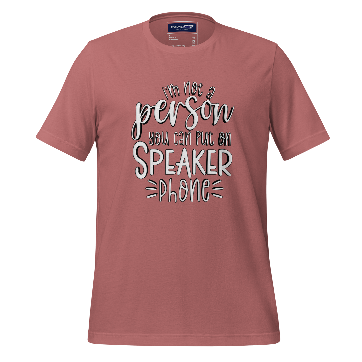 A Crew Neck T-Shirt with Text - "I&