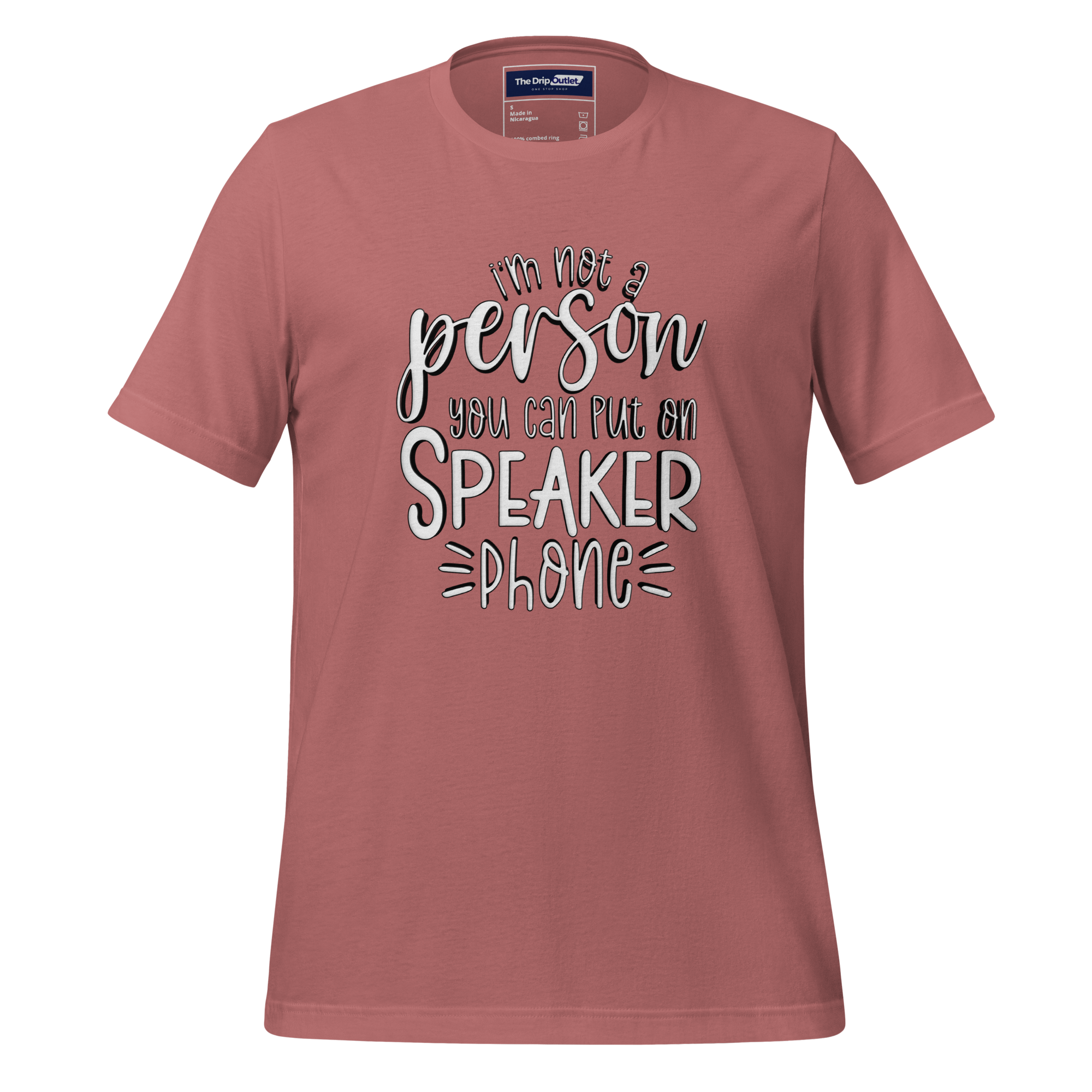 A Crew Neck T-Shirt with Text - "I&