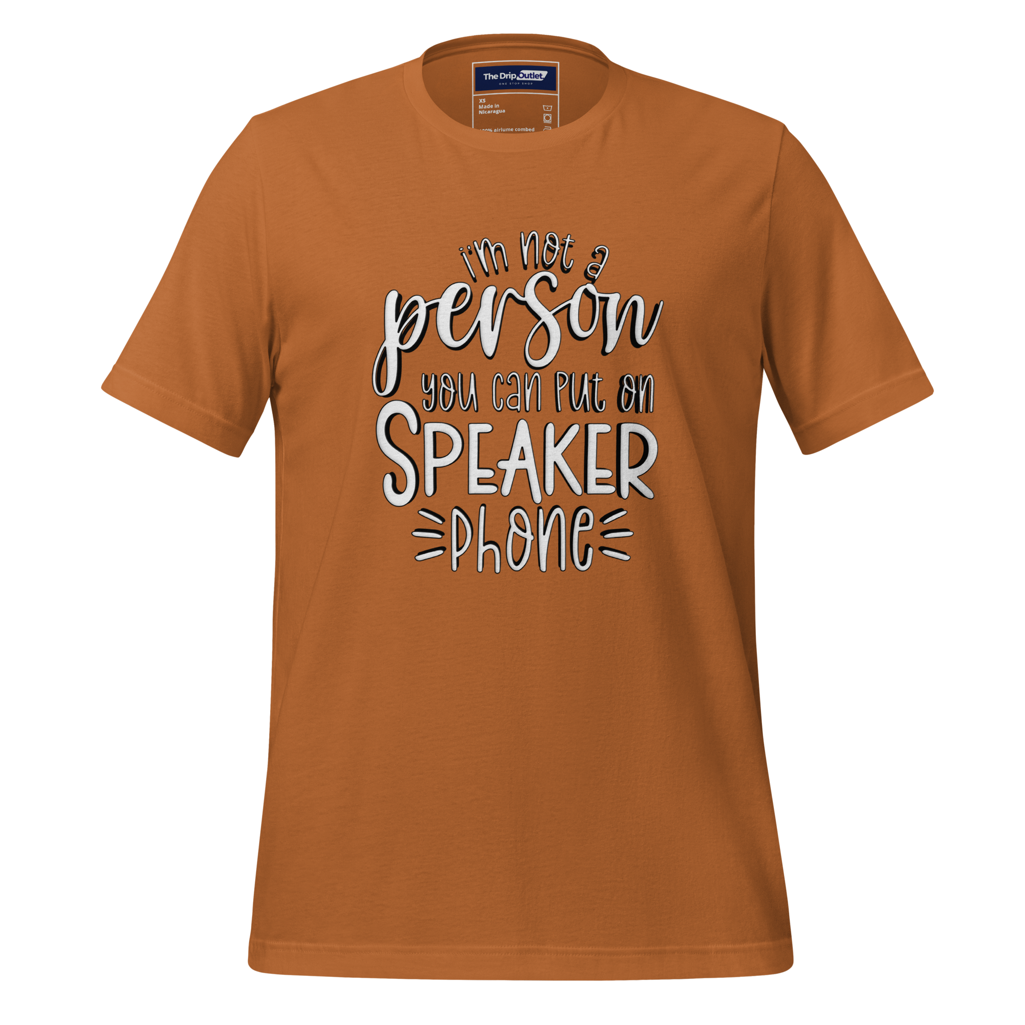 A Crew Neck T-Shirt with Text - "I&