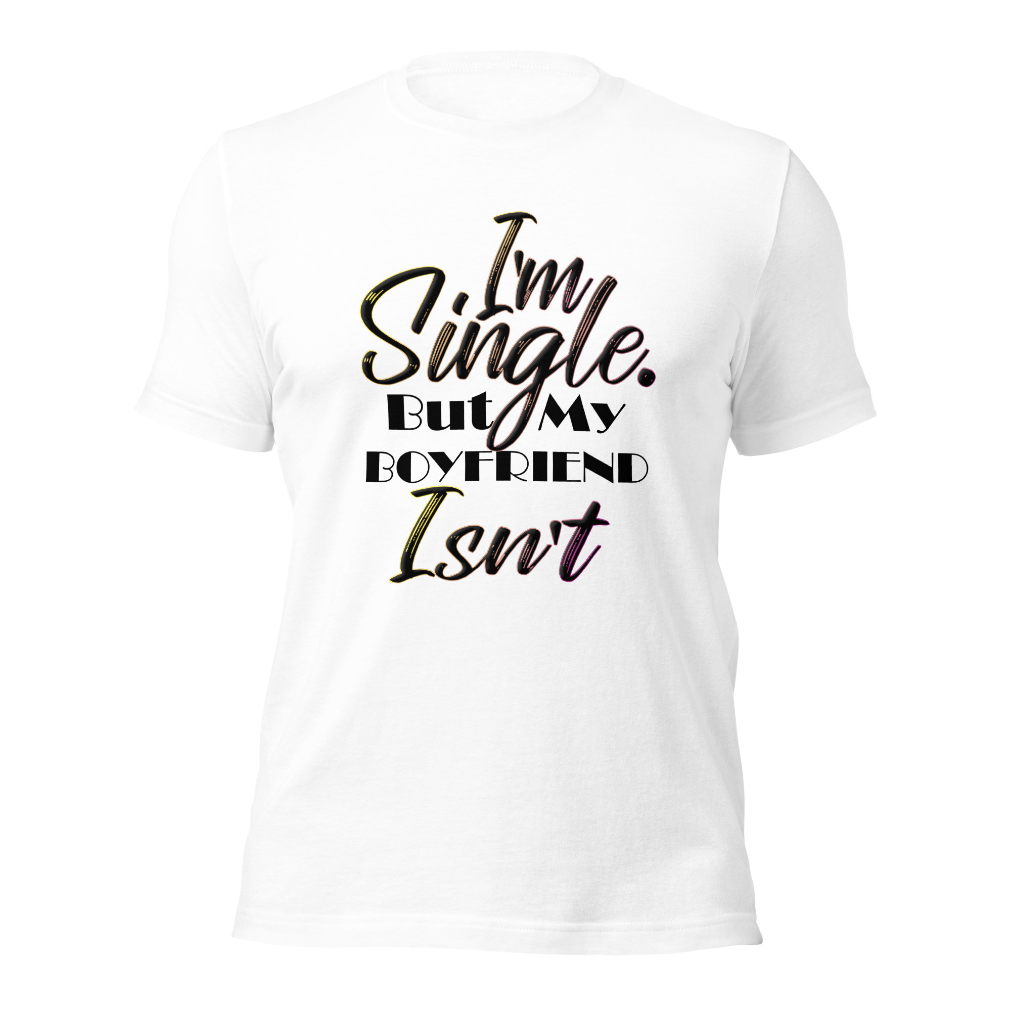 White T-Shirt With Text, "I&