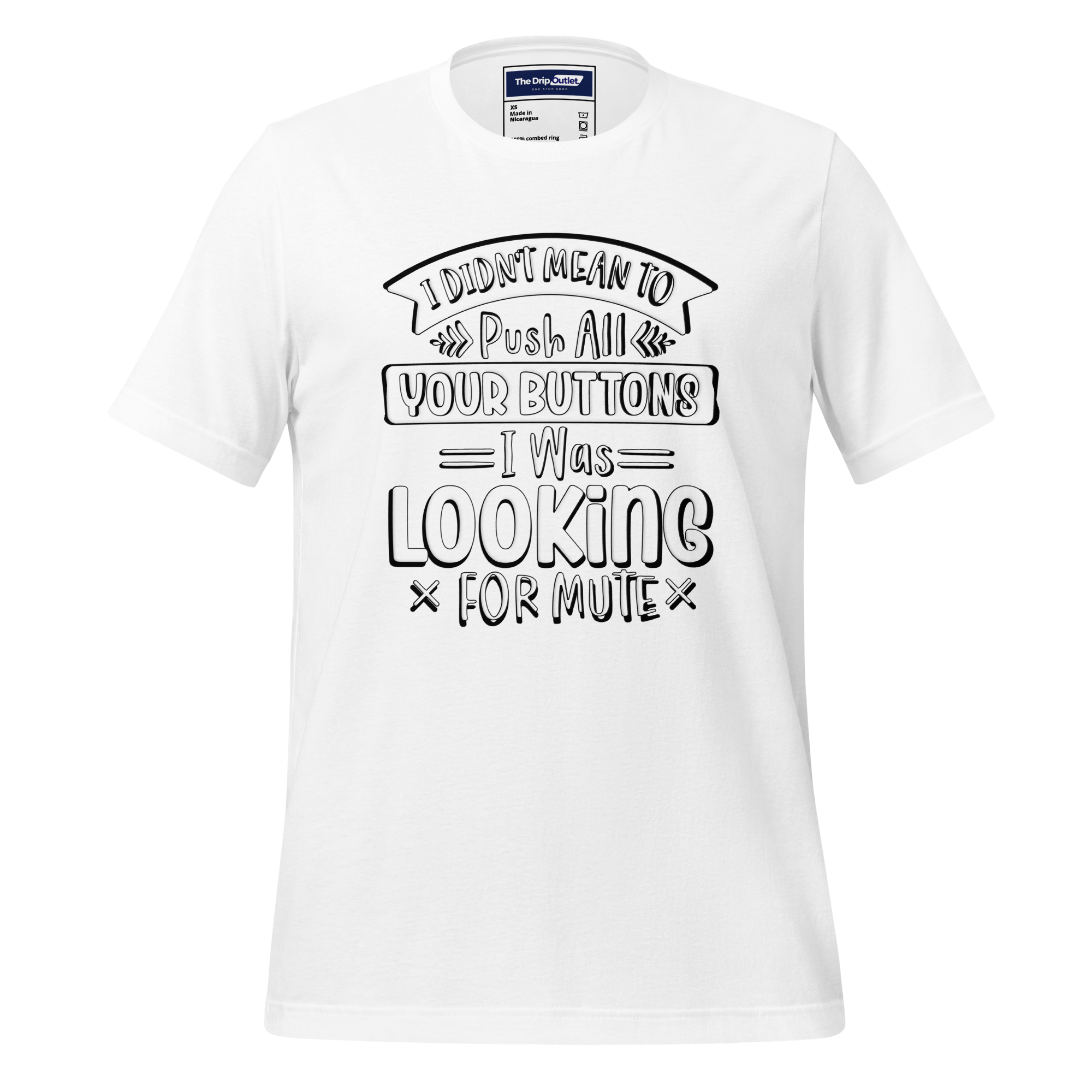 A Crew Neck T-Shirt with Text - "I Didn&