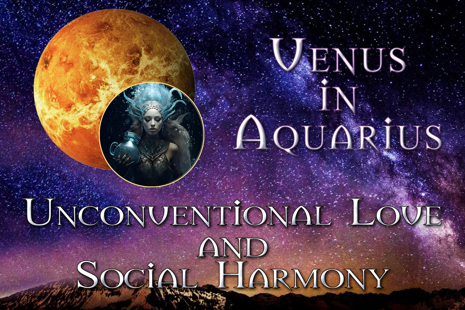 Venus in Aquarius: Unconventional Love and Social Harmony