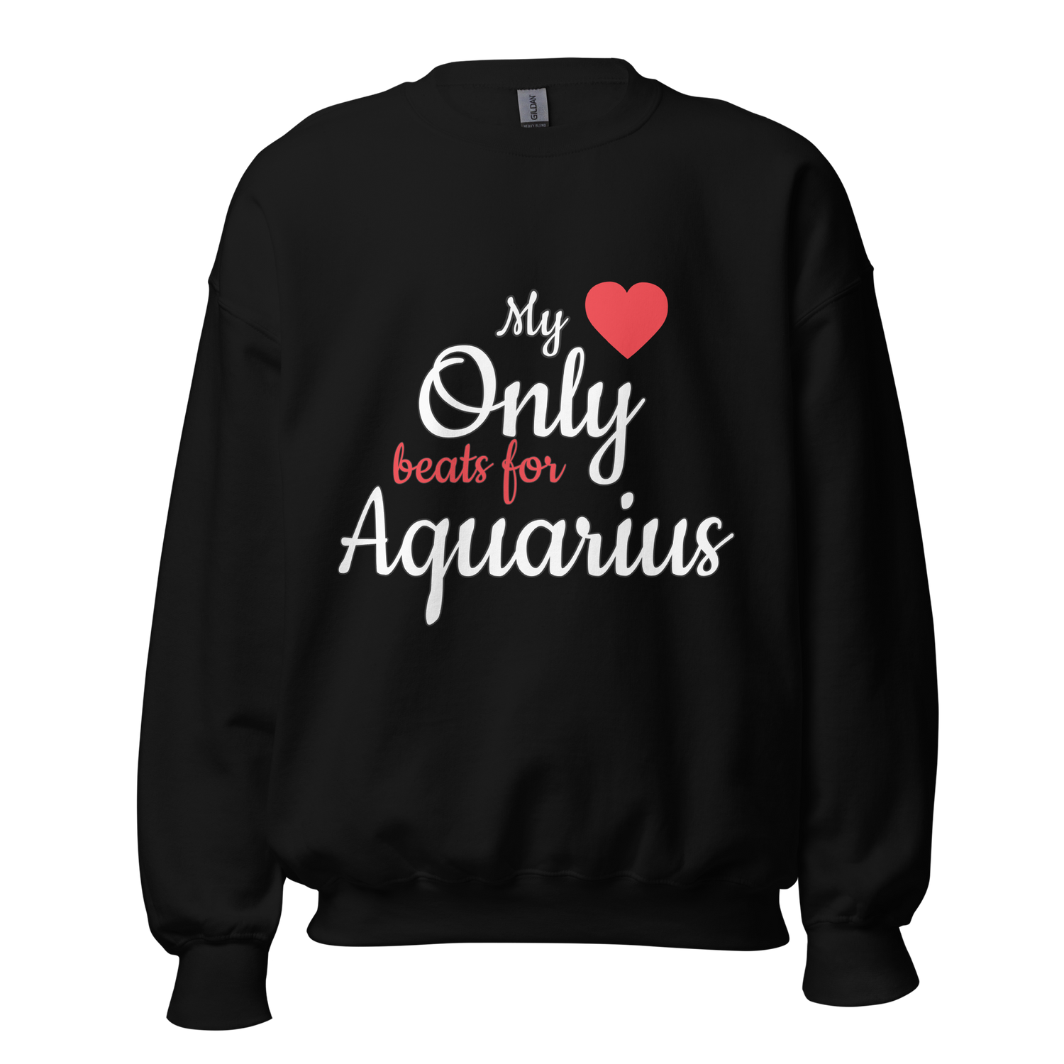 Heart Beat Valentine Zodiac Sweater - Black