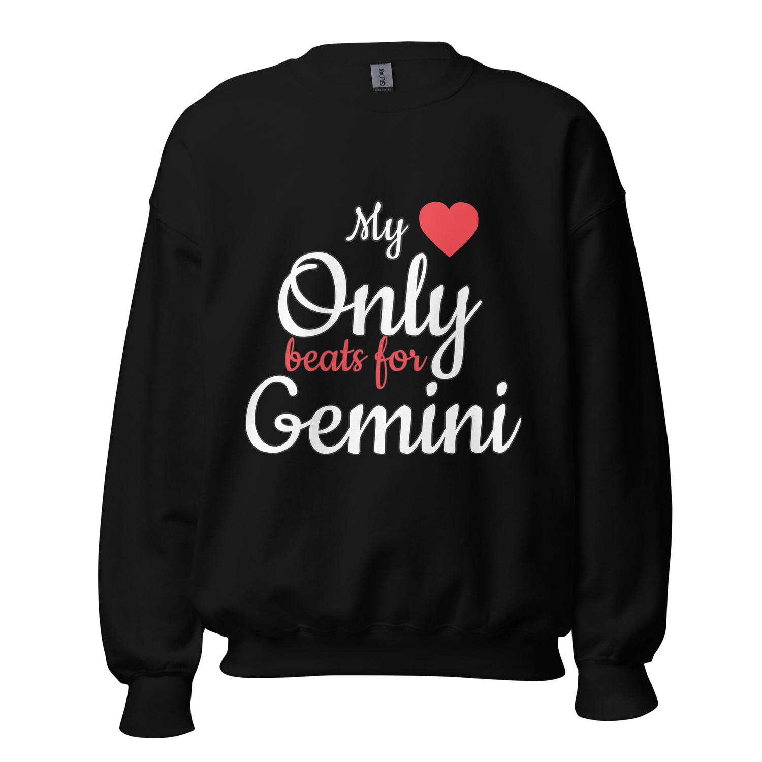 Heart Beat Valentine Zodiac Sweater - Black