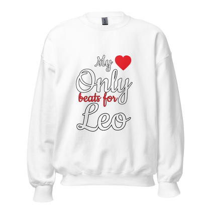 Heart Beat Valentine Zodiac Sweater - White