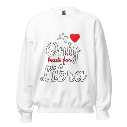 Heart Beat Valentine Zodiac Sweater - White