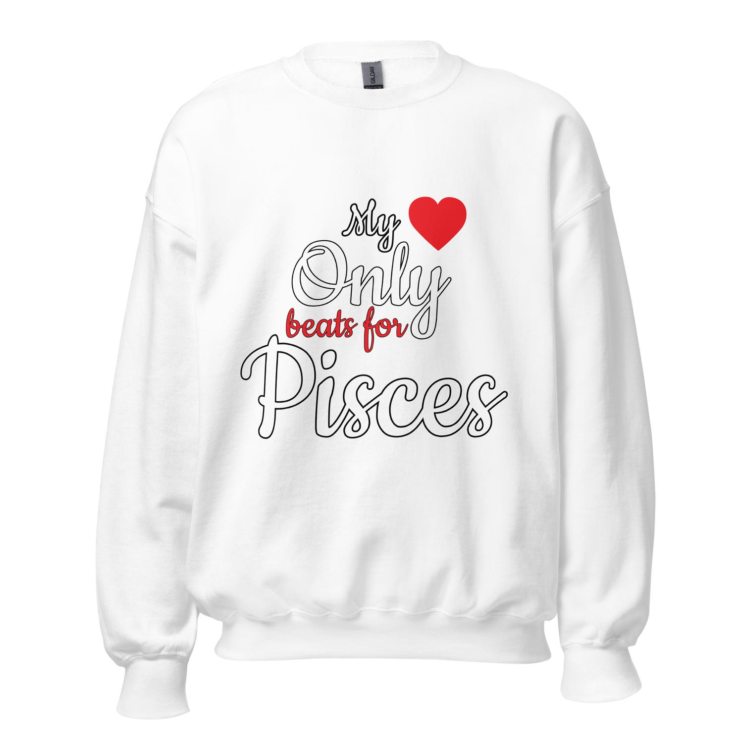 Heart Beat Valentine Zodiac Sweater - White