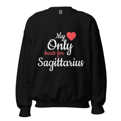 Heart Beat Valentine Zodiac Sweater - Black