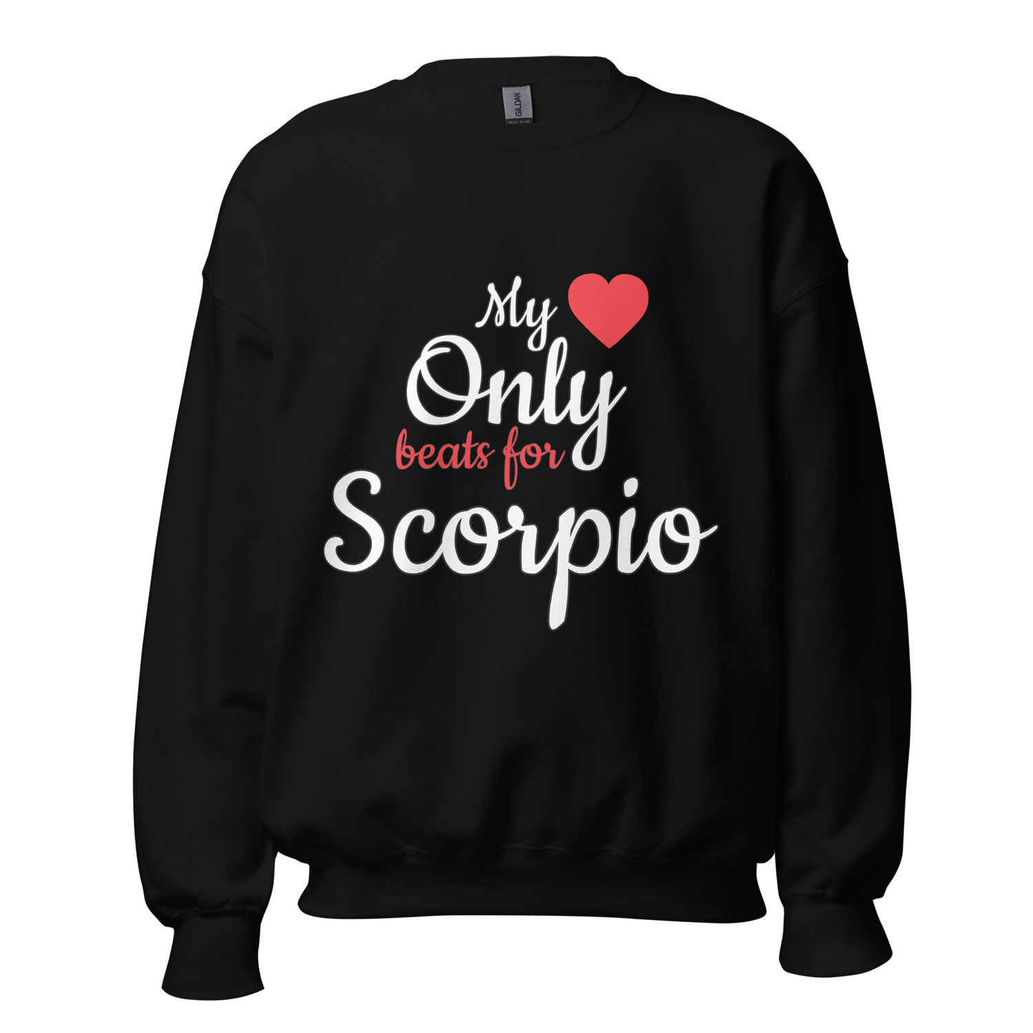 Heart Beat Valentine Zodiac Sweater - Black