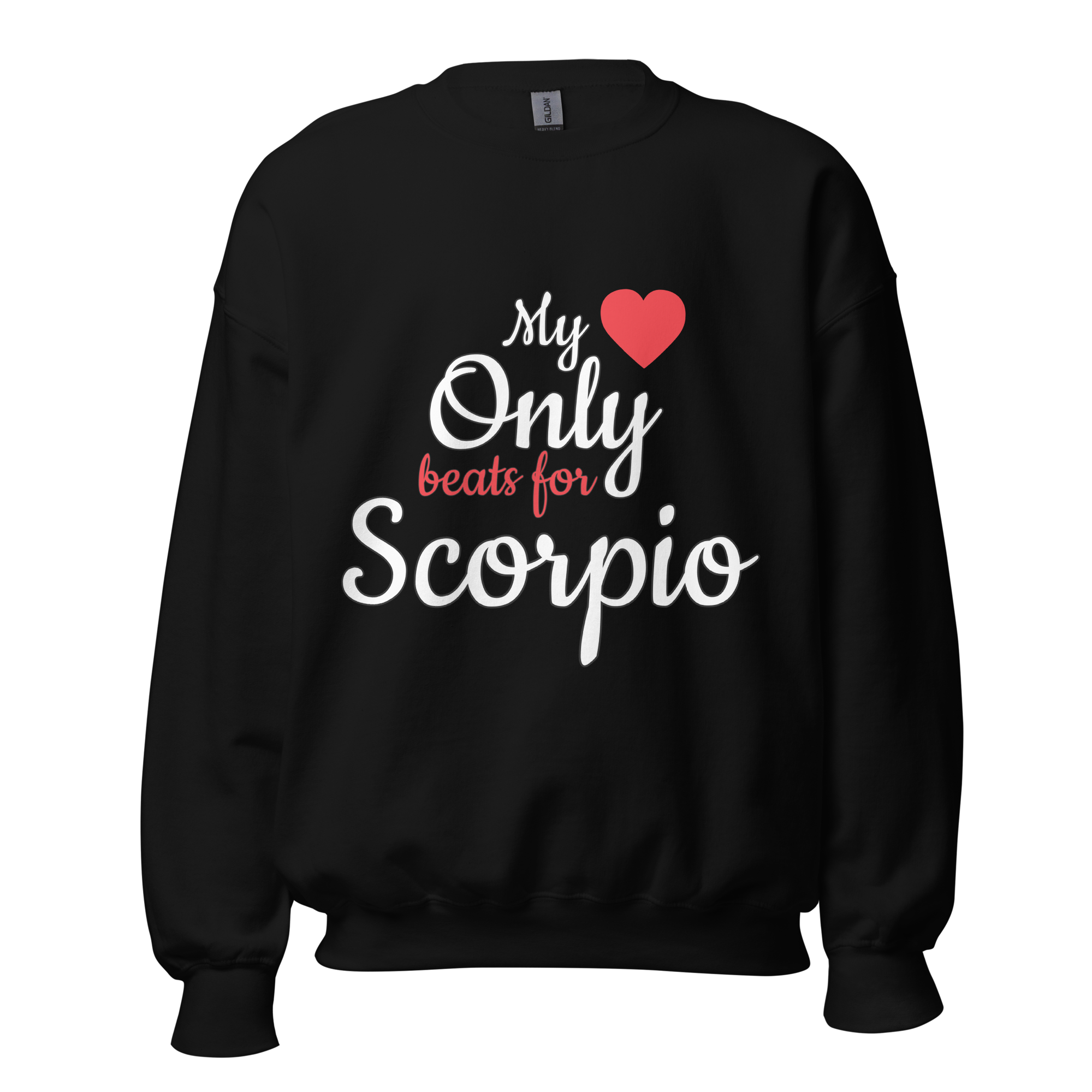 Heart Beat Valentine Zodiac Sweater - Black