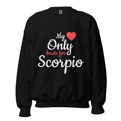 Heart Beat Valentine Zodiac Sweater - Black