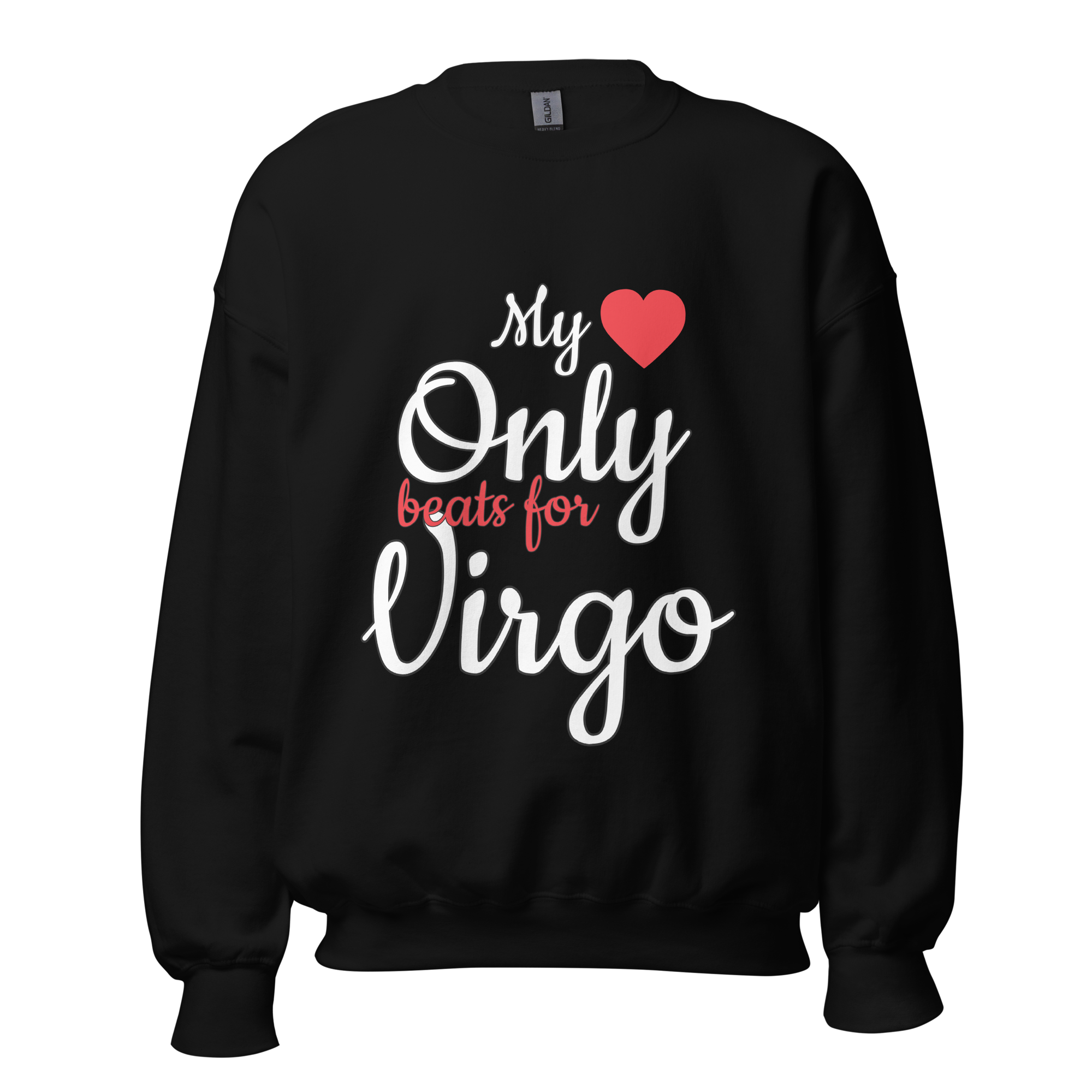 Heart Beat Valentine Zodiac Sweater - Black