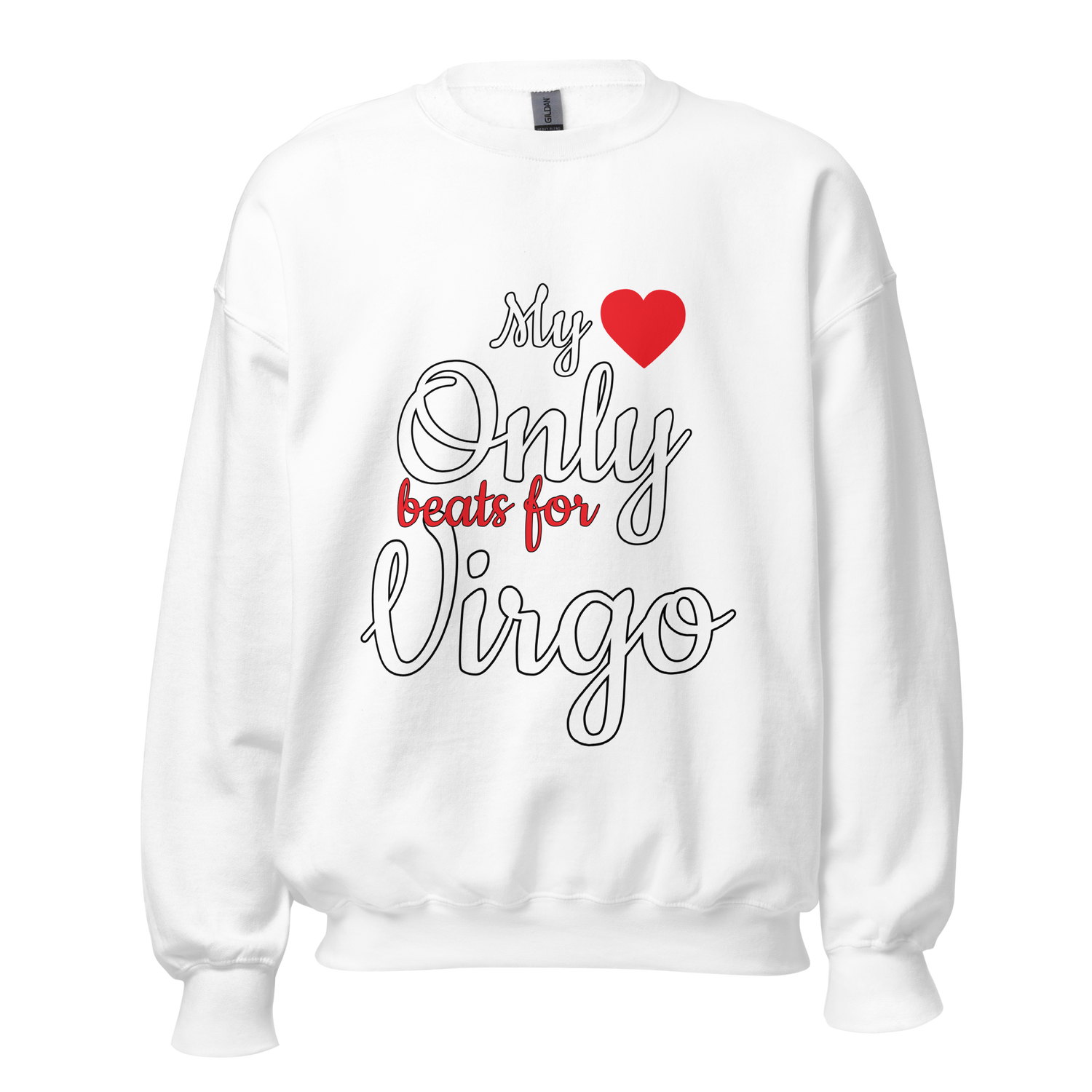 Heart Beat Valentine Zodiac Sweater - White