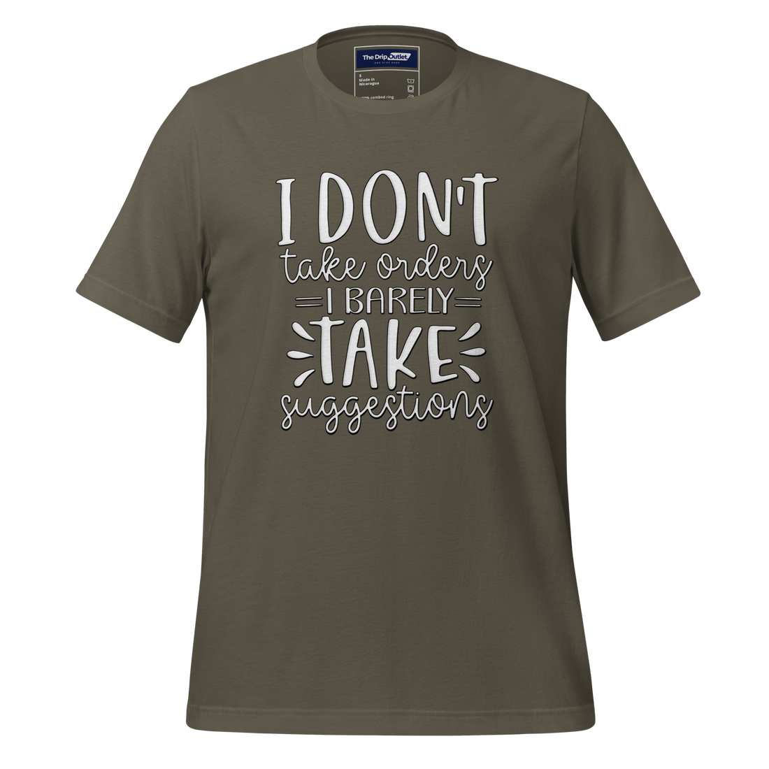 A Crew Neck T-Shirt with Text - &quot;I Don&