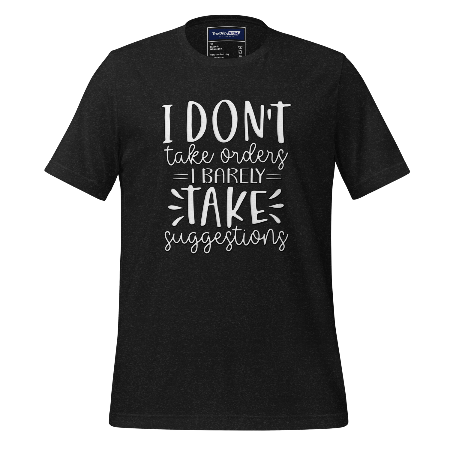 A Crew Neck T-Shirt with Text - &quot;I Don&