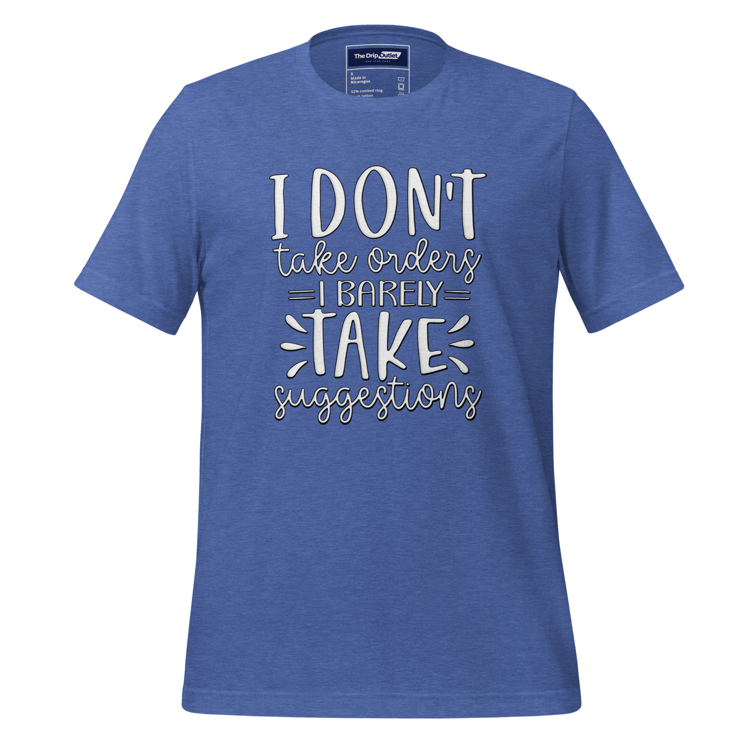 A Crew Neck T-Shirt with Text - &quot;I Don&