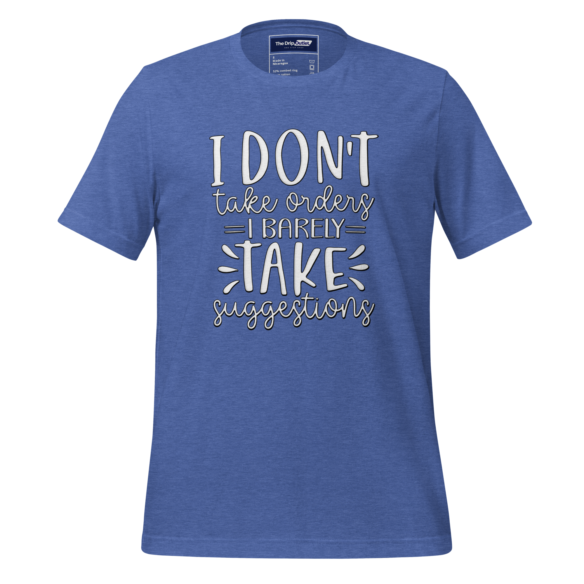 A Crew Neck T-Shirt with Text - &quot;I Don&