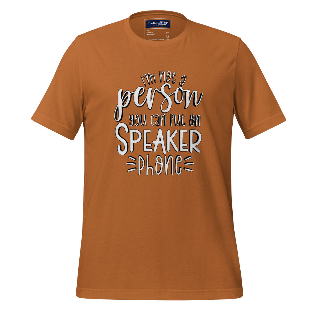 A Crew Neck T-Shirt with Text - "I&