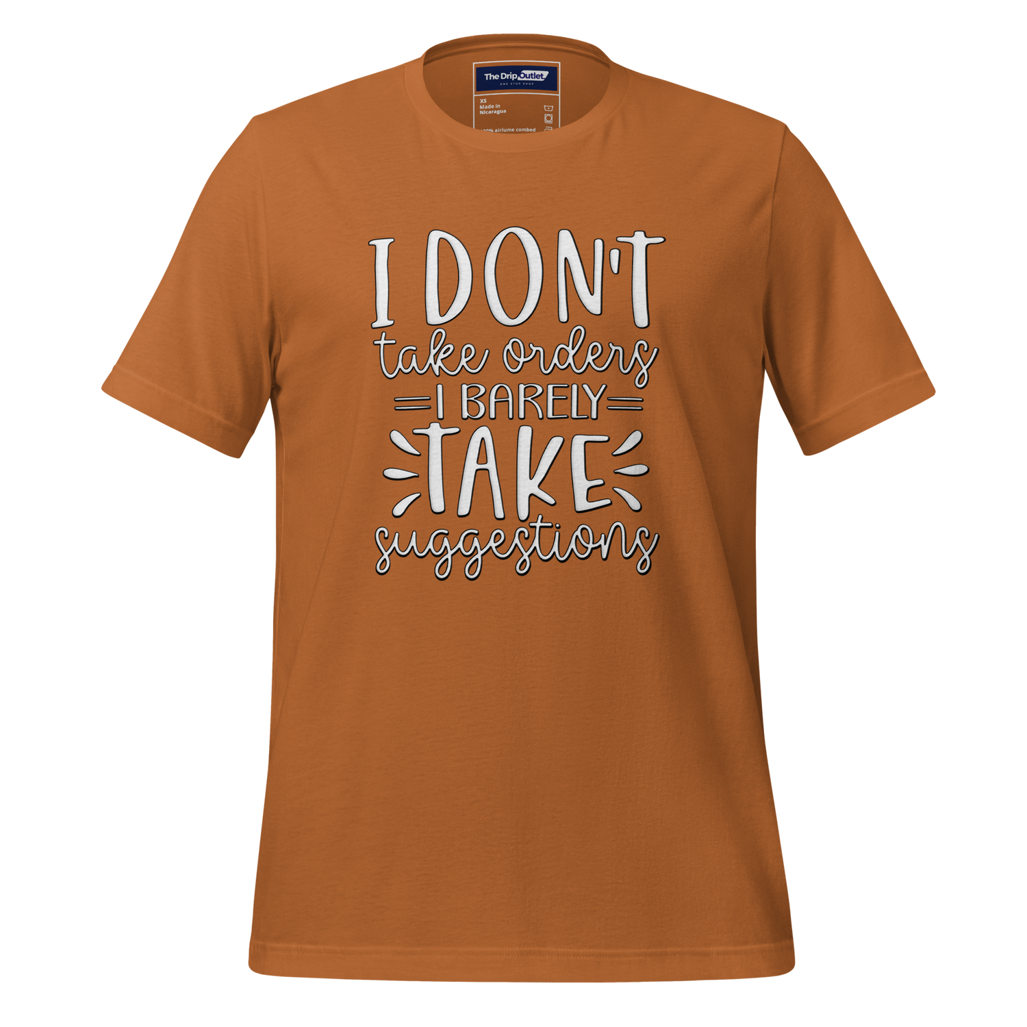 A Crew Neck T-Shirt with Text - &quot;I Don&