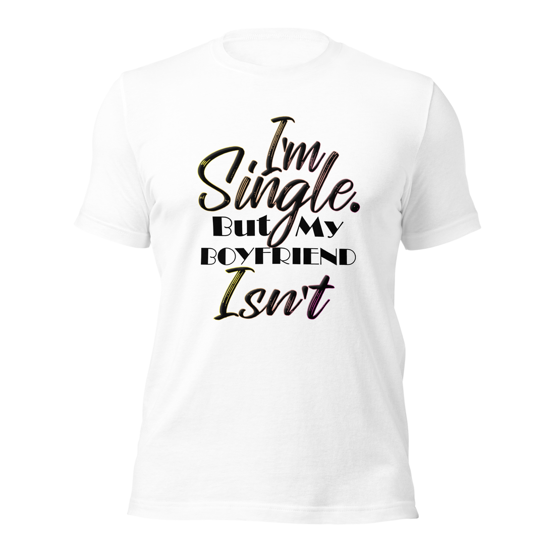 White T-Shirt With Text, "I&