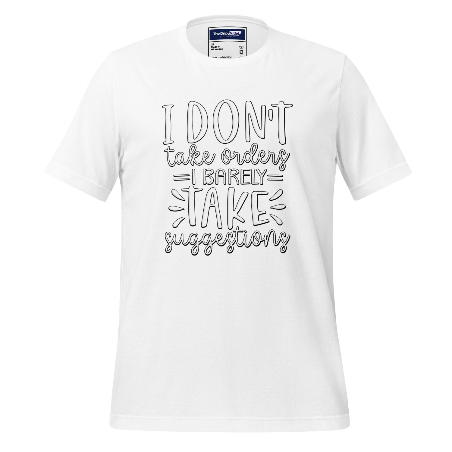 A Crew Neck T-Shirt with Text - &quot;I Don&