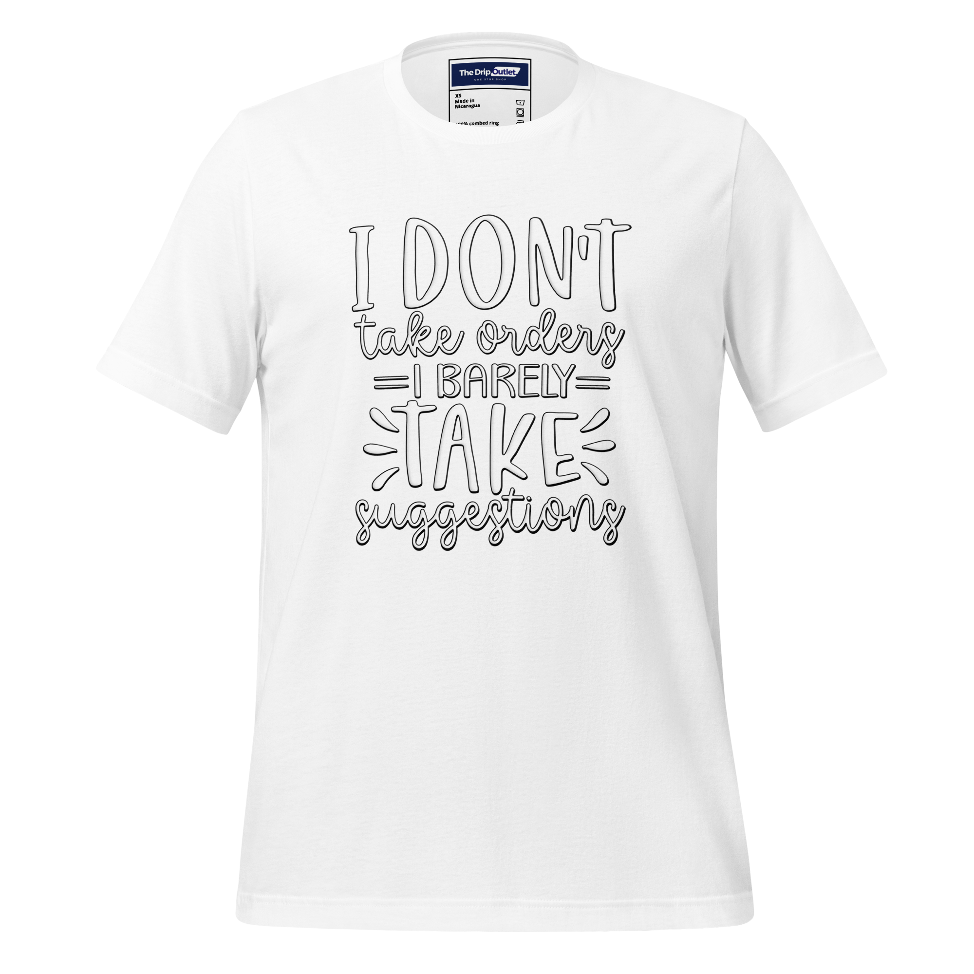 A Crew Neck T-Shirt with Text - &quot;I Don&